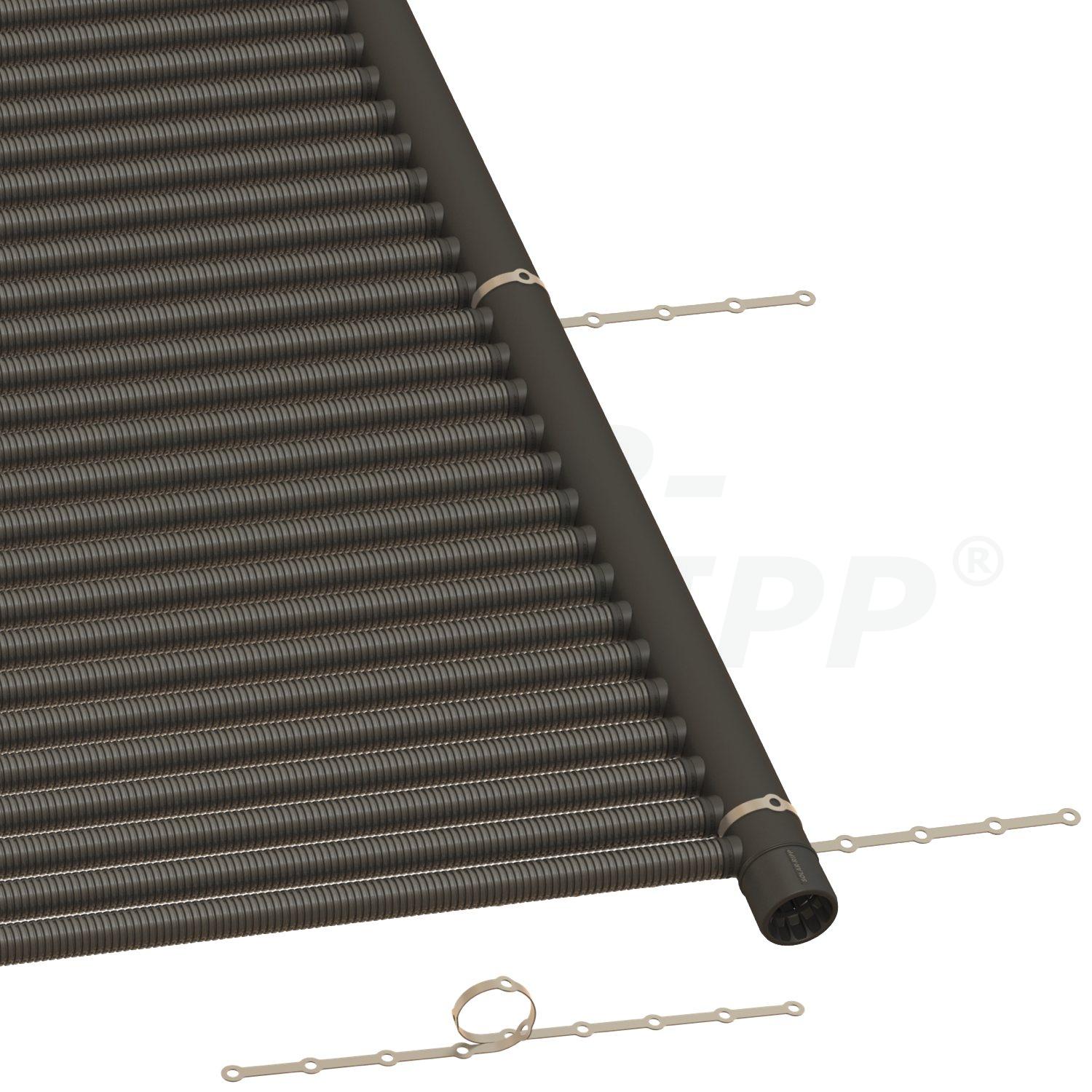 Perforated strips for fastening the SOLAR-RIPP ® distributor/collector