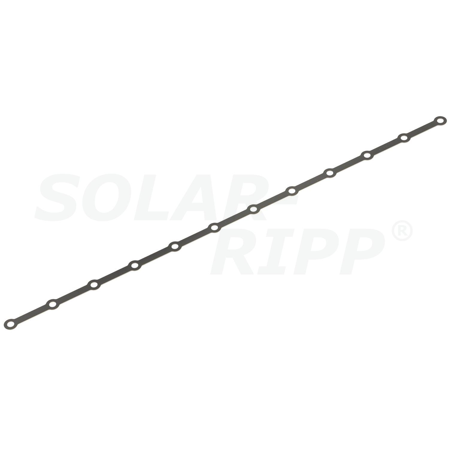 Perforated strips for fastening the SOLAR-RIPP ® distributor/collector