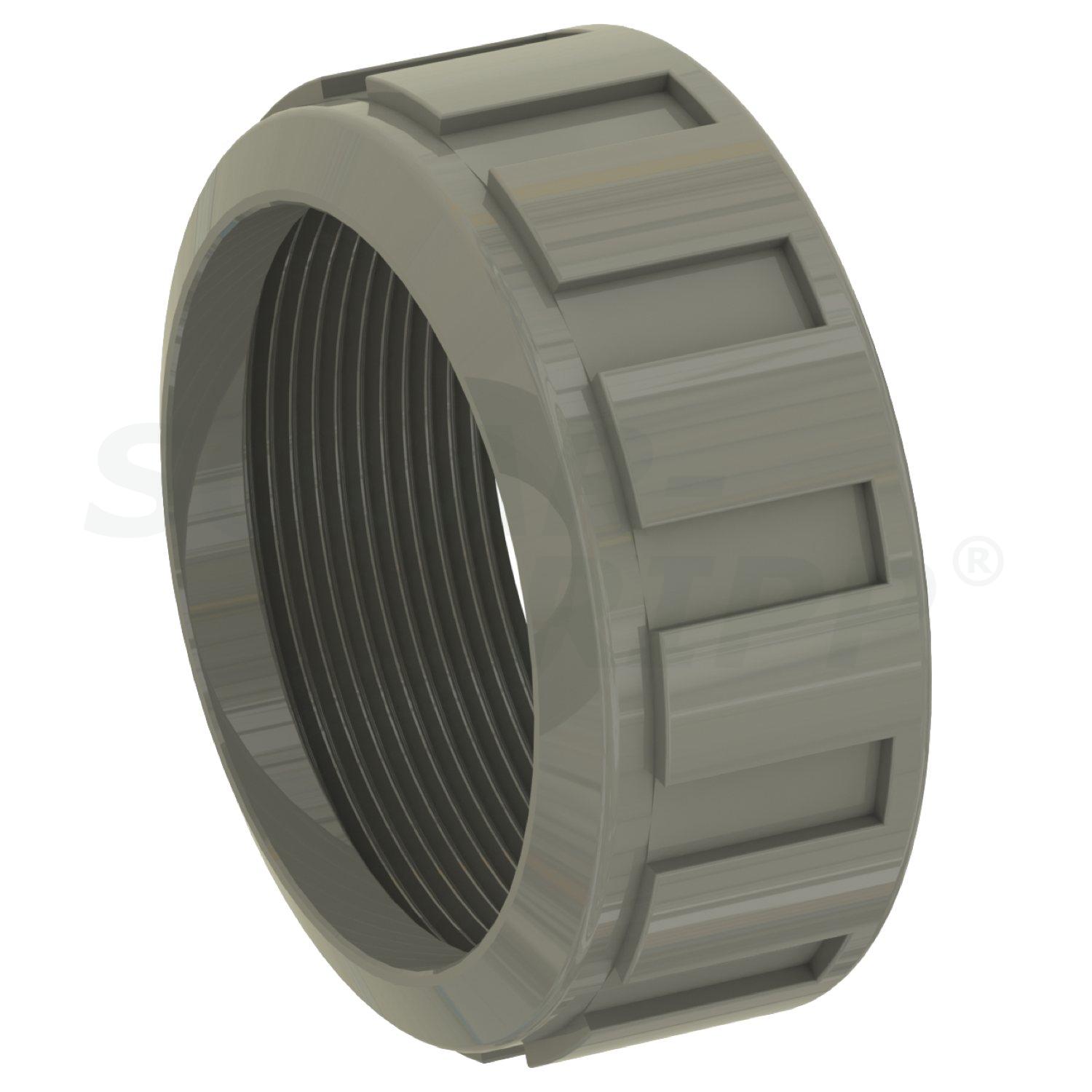 Ring nut for actuated 3 way valve 63mm