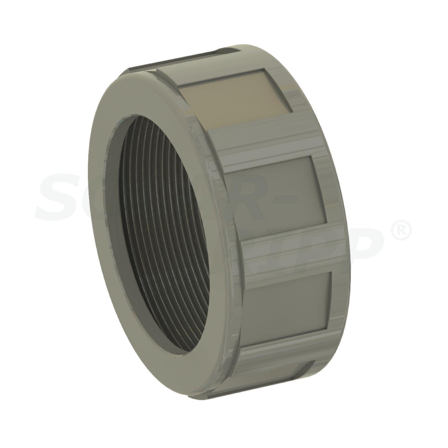 Ring nut for actuated 3 way valve 50mm